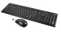 LogiLink ID0104 Keyboard Wireless 2,4GHz with M aus black klaviatūra