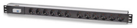 Intellinet Surge Strip Rack Vertical 230V/16A 12xEURO 3m elektrības pagarinātājs