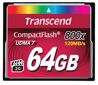 Transcend memory card 64GB Compact Flash 800x atmiņas karte