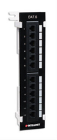 Intellinet Wall-mount patch panel 12 ports UTP Cat.6 black Serveru aksesuāri