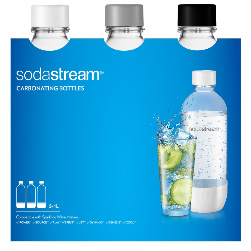 SodaStream TrioPack Flaskor (3 x 1 liter)