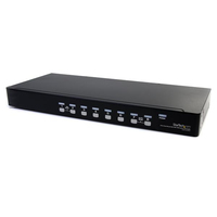 StarTech.com 8 Port Rackmount USB VGA KVM Switch - 8-fach VGA Umschalter with ... adapteris