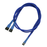 Kabel Nanoxia 3-Pin Y-Kabel, 60 cm, blau kabelis, vads