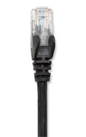 Intellinet cable patch RJ45, kat. 5e UTP, 1m black - 100  copper tīkla kabelis