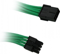 BitFenix 8-Pin PCIe przedluzacz 45cm - sleeved - Green black aksesuārs datorkorpusiem
