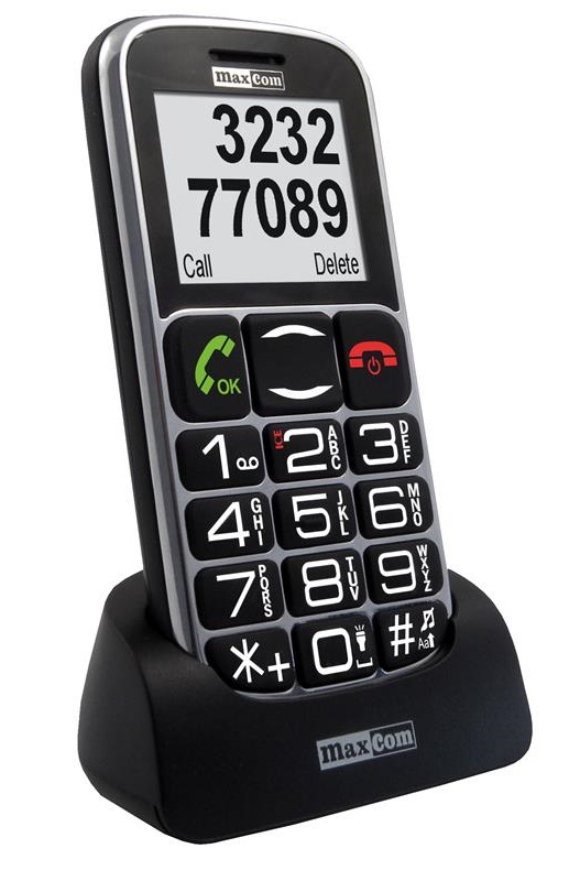 MaxCom MM462BB, Senior Phone GSM - Black-Silver Mobilais Telefons