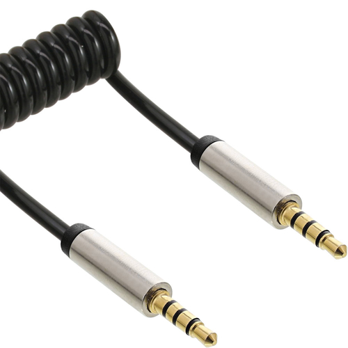 InLine 99274 0.5m 3.5mm 3.5mm black Audio-Kabel (99274) adapteris