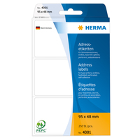 HERMA Etiketten endlos white 95x48 mm Papier matt  250 St. biroja tehnikas aksesuāri