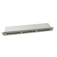 LogiLink NP0053 Patchpanel CAT6 EconLinie STP 24 Port grau Serveru aksesuāri