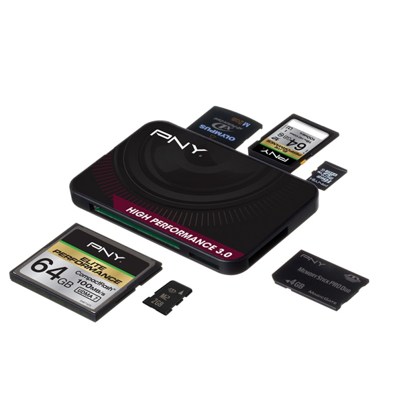 PNY Flash Reader USB 3.0     FLASHREAD-HIGPER-BX karšu lasītājs