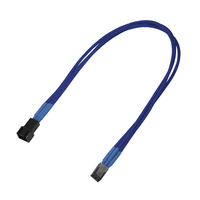 Kabel Nanoxia 3-Pin Verlangerung, 30 cm, Single, blau kabelis, vads