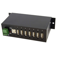 StarTech.com Industrieller montierbarer 7 Port USB 2.0 Hub - black (ST7200U... komutators