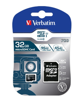 Verbatim microSDHC Pro 32GB Class 10 UHS-I incl Adapter atmiņas karte