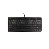 R-Go Tools  Ergo compact keyboard QWERTY, Black klaviatūra