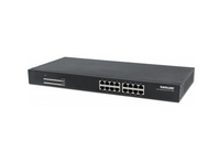 Intellinet Gigabit Switch 16x10/100/1000 PoE/PoE+ 220W endspan rack 19'' komutators