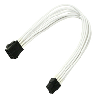 Kabel Nanoxia 8er PCI-E Verlangerung, 30 cm, Single, white kabelis, vads