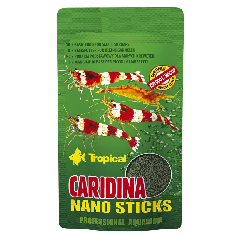 Tropical Tropical Caridina Nano Sticks 10g zivju barība