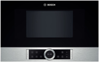 Bosch BFR634GS1 Built-In Microwave Oven/900W/Capacity 21L/TFT Display/7 Programs/TouchControl/CookControl/Stainless steel Mikroviļņu krāsns