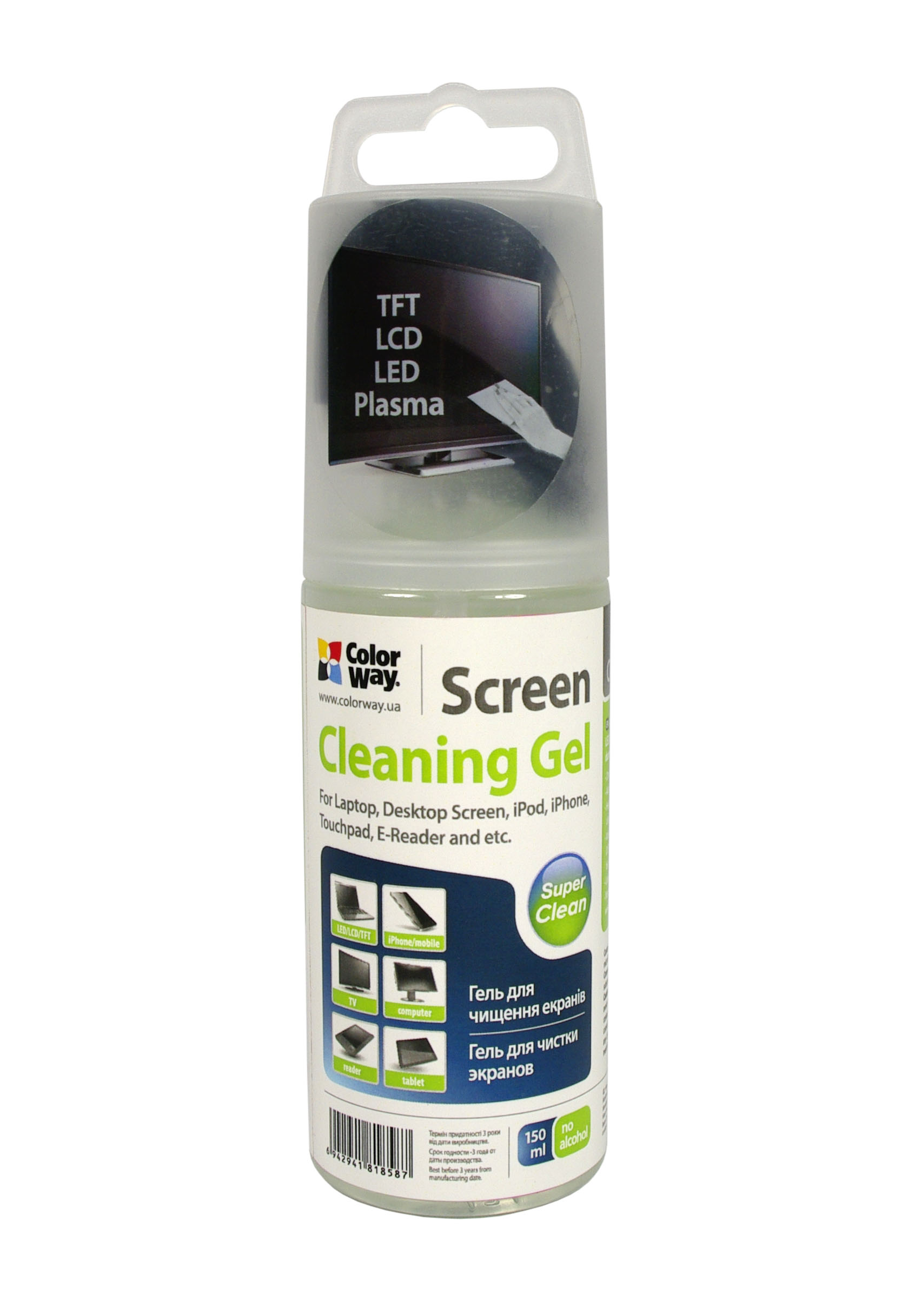 ColorWay Gel for Screen and Monitor Cleaning 150ml tīrīšanas līdzeklis