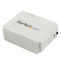 StarTech.com 1 Port USB WLAN N 802.11 b/g/n Printserver with 10/100 Mb/s Ether... komutators