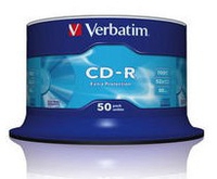 Verbatim CD-R Extra Protection 0.7 GB, 52 x, 50 Pack Spindle matricas