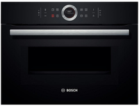 Bosch Oven with microwave CMG633BB1 45 L, Black, Touch, Built-in, 1000 W Cepeškrāsns