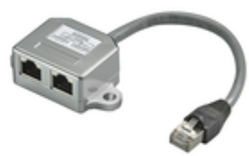 MicroConnect Y-ADAPTER RJ45-2xRJ45 M/F 8P Pinout CAT 5 Ethernet + ISDN