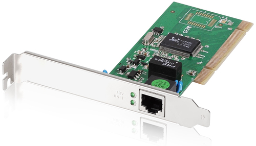Edimax 32-bit Gigabit LAN Card, RJ45, additional low profile bracket incl. tīkla karte
