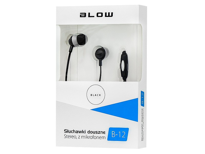 BLOW earphones B-12     BLACK