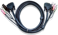 ATEN Cable DVI-D/USB, Audio - 5m kabelis video, audio