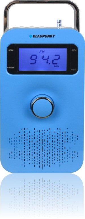 blaupunkt PP10BL, FM PLL SD/USB/AUX with battery, blue radio, radiopulksteņi