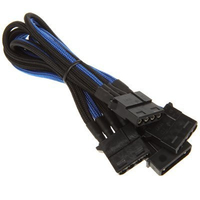 BitFenix Molex zu 3x Molex Adapter 55 cm - sleeved schw./blau/sc kabelis datoram