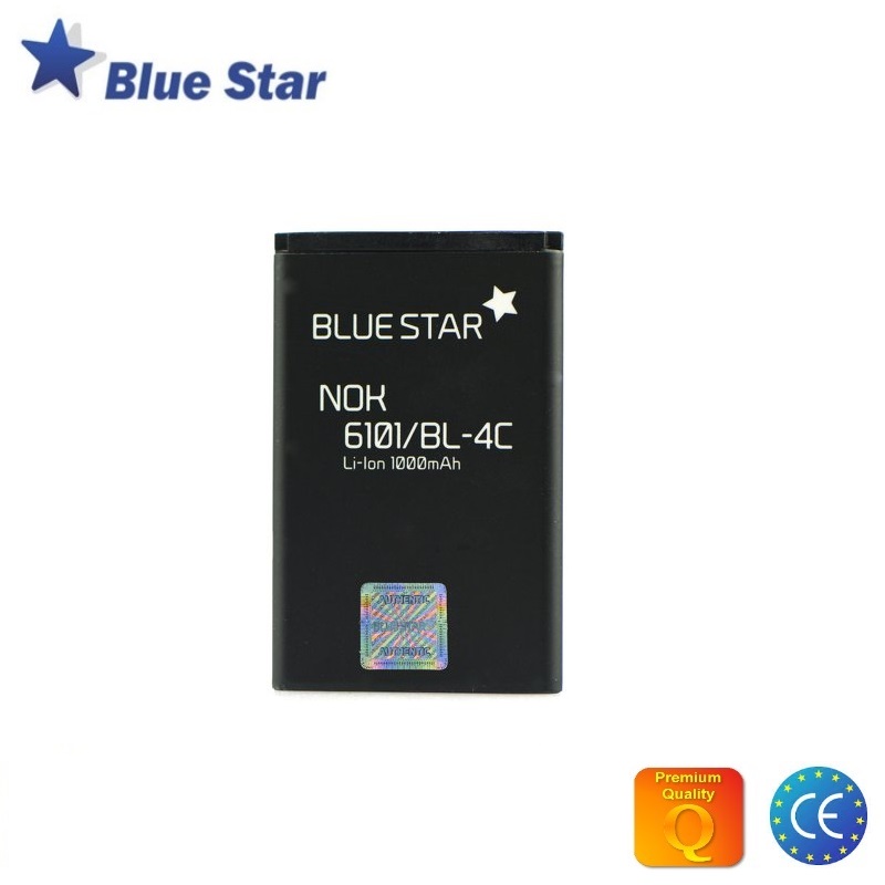 BlueStar Akumulators Nokia X2 6300 Li-Ion 1000 mAh Analogs BL-4C aksesuārs mobilajiem telefoniem