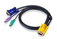 ATEN KVM Cable (HD15-SVGA, PS/2, PS/2) - 2m kabelis video, audio
