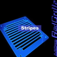 AC Ryan RadGrillz Stripes 1x120mm - Acryl UVBlue ūdens dzesēšanas sistēmas piederumi