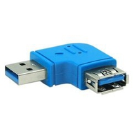 Adapter USB InLine Typ A meski - A zenski lewy katowy (35300M)