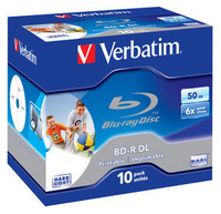 Verbatim BD-R, Dual Layer Printable, 50GB, jewel box, 43736, 6x matricas