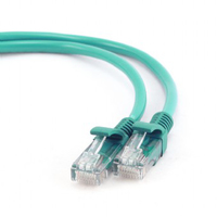 Gembird patchcord RJ45, cat.5e, UTP, 0.5m, green tīkla kabelis