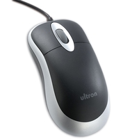Mouse  ultron UM-100   basic Optical USB black/silver retail Datora pele