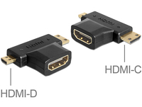Delock Adapter HDMI-A female > HDMI-C + HDMI-D male karte