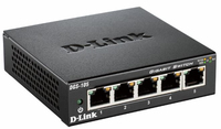 D-Link 5-port 10/100/1000 Gigabit Metal Housing Desktop Switch komutators