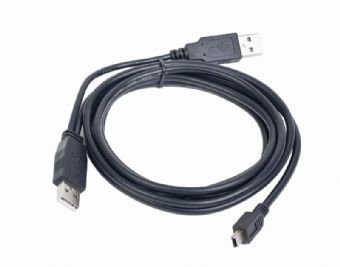 Gembird Dual USB Y 2.0 A-plug to MINI 5PM 0,9m cable USB kabelis
