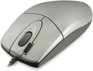Mouse A4-Tech EVO Opto Ecco 612D silver, USB Datora pele