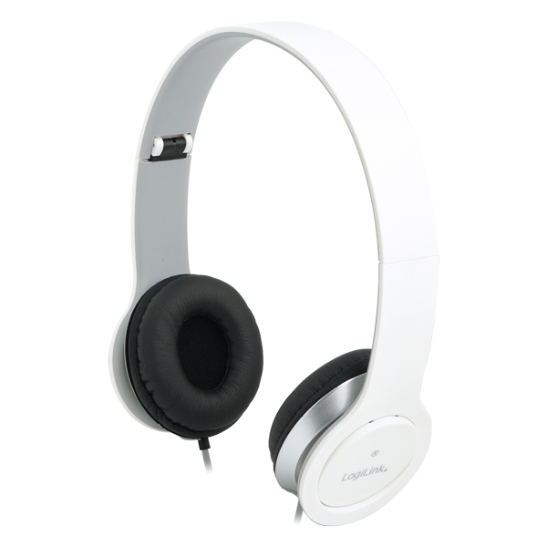 Logilink Stereo High Quality headset, white austiņas