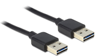 USB Kabel Delock A -> A St/St 1.00m sw Easy USB USB kabelis