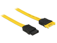 SATA-Verl. Delock SATA III -> SATA St/Bu 0.70m gelb kabelis datoram
