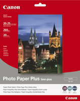 Paper Canon SG201 Photo Paper Plus Semi-glossy | 260g | 20x25cm | 20sheets foto papīrs