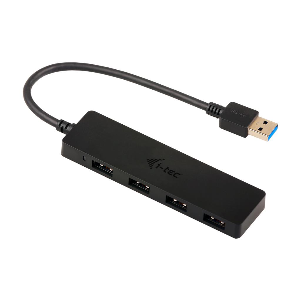 iTEC USB 3.0 SLIM HUB 4 Port passive - Black USB centrmezgli