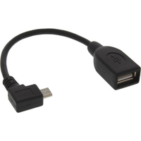 InLine 31606W Micro-B USB A black Kabelschnittstellen-/adapter (31606W) adapteris