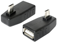 Delock  USB Adaptor USB micro B -> A ma/fe 270  Ang. OTG USB kabelis